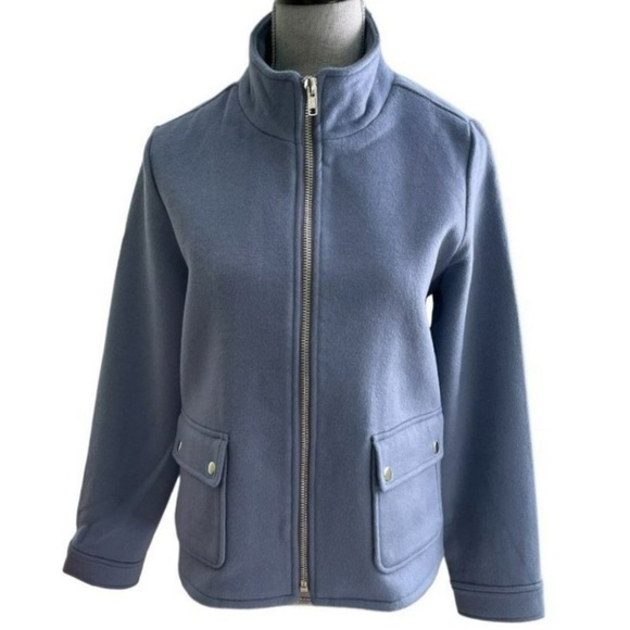 Joie Full Zip Front Pockets Blue Jacket women's Size M  NWT - Picture 1 of 4